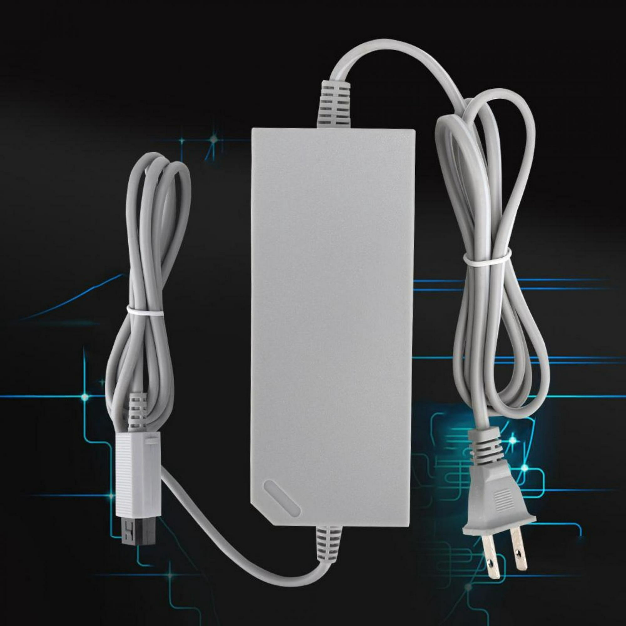 Cargador para consola Wii U, adaptador de CA, fuente de alimentación, cable  de carga, reemplazo del cable para consola Nintendo Wii U
