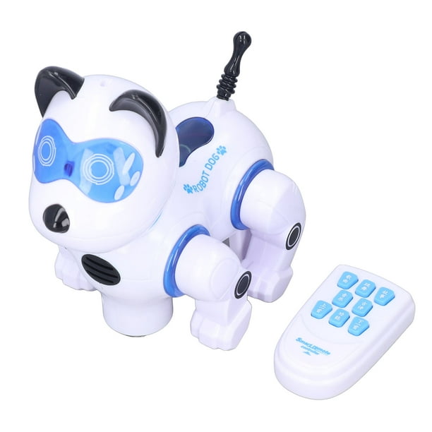 Perro Robot Control Remoto Biónico Juguete Robot Inteligente Color Blanco