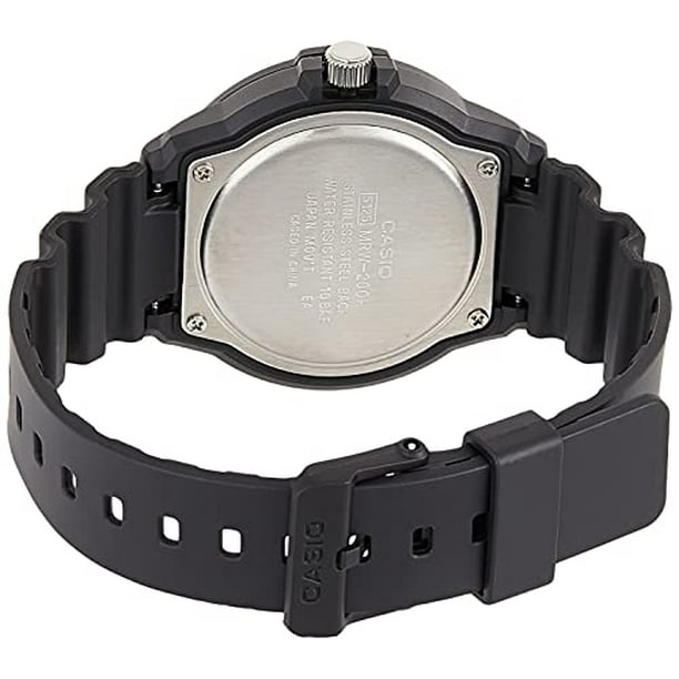 Casio Reloj de cuarzo para hombre con correa de resina, negro, 17 (Modelo:  W-800H-1BVCF), Negro -, Classic