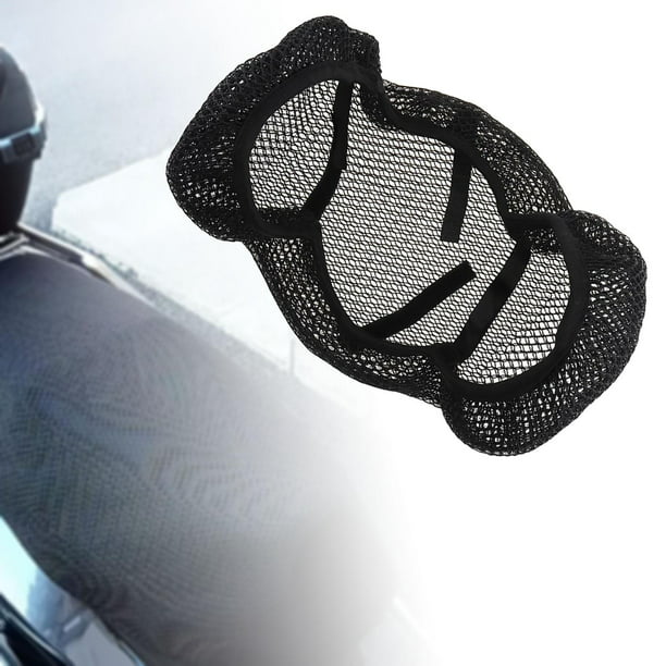 Funda de asiento de tela de malla 3D antideslizante, transpirable,  impermeable, para motocicleta, Scooter, cojín, S