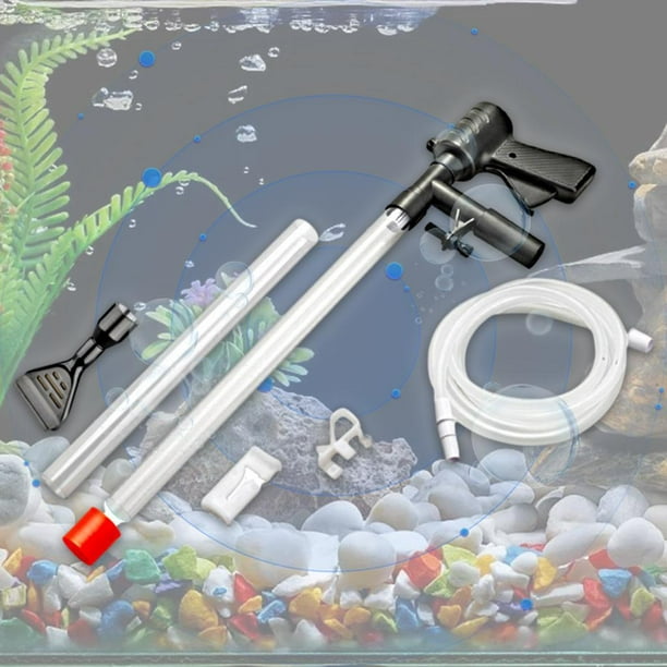 Herramienta de limpieza de de multipropósito Cambiador de agua Limpiador de  acuario Accesorios de de Gloria Sifonador de tanque de acuario