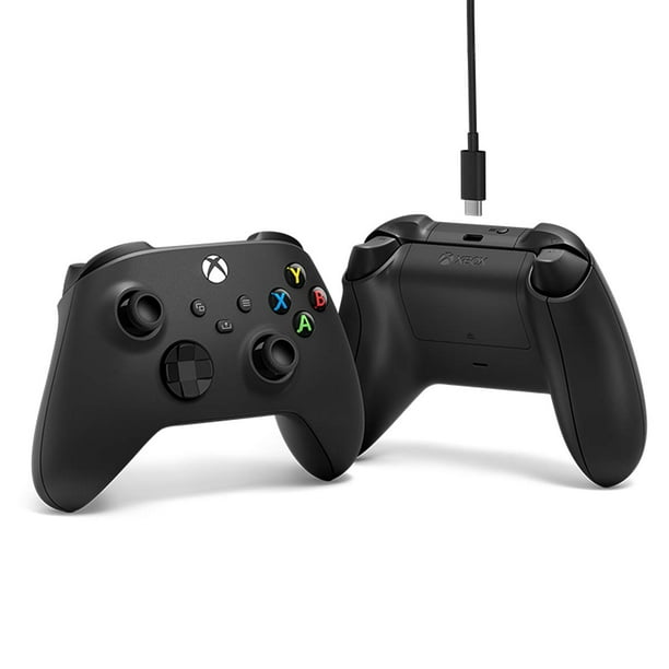 Controlador de almohadilla de juego con cable USB, compatible con Xbox 360,  Xbox 360 Slim, Windows PC - Gamepad USB con cable de repuesto (negro)