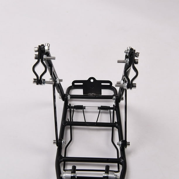  Portabicicletas de carga para equipaje, soporte trasero para  bicicleta, asiento trasero, portaequipajes, alforja montada en el marco  para montaje de freno de disco (color negro) : Deportes y Actividades al  Aire