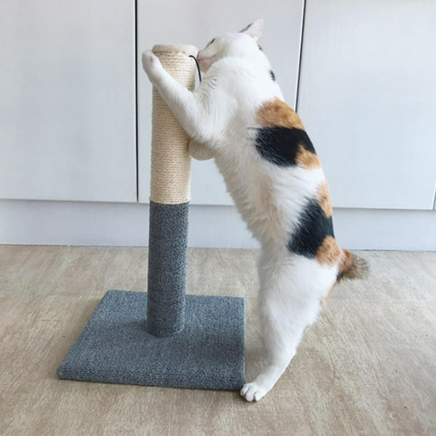 PETMAKER - Poste rascador para gatos, área de juego interactiva con  rascador de cuerda de sisal y juguete colgante para gatos de interior,  árbol