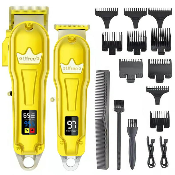 Cortapelos para hombres profesionales - Cortadora de pelo de barba, kit de  cortapelos inalámbrico para barba, kit de corte de pelo con pantalla LED