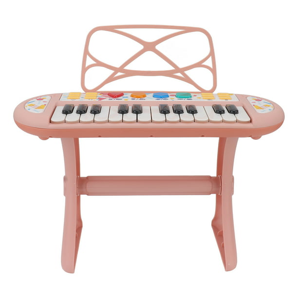 Piano eléctrico portátil Adultos Niños Juguete Teclado de piano electrónico  (Rosa)