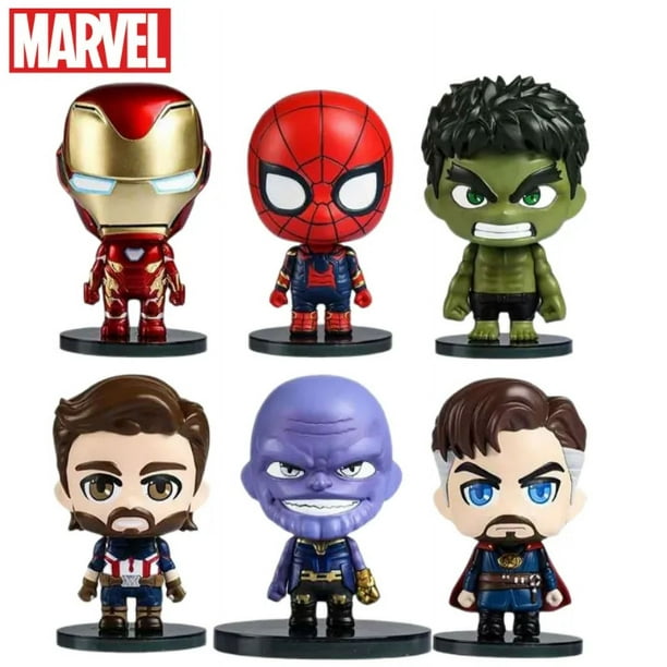 12 Marvel Avengers Iron-man Spiderman Hulk Figuras de Acción Superhéroes  Juguetes Colección Modelo Adulto Niños Regalos