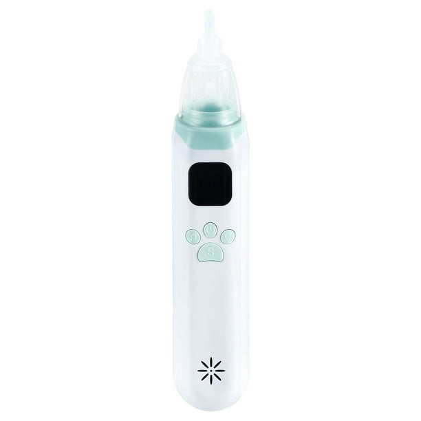 Aspirador nasal para bebé con 2 puntas de silicona de grado médico, succión  portátil para nariz de bebé con 1 gorra protectora, nivel de succión