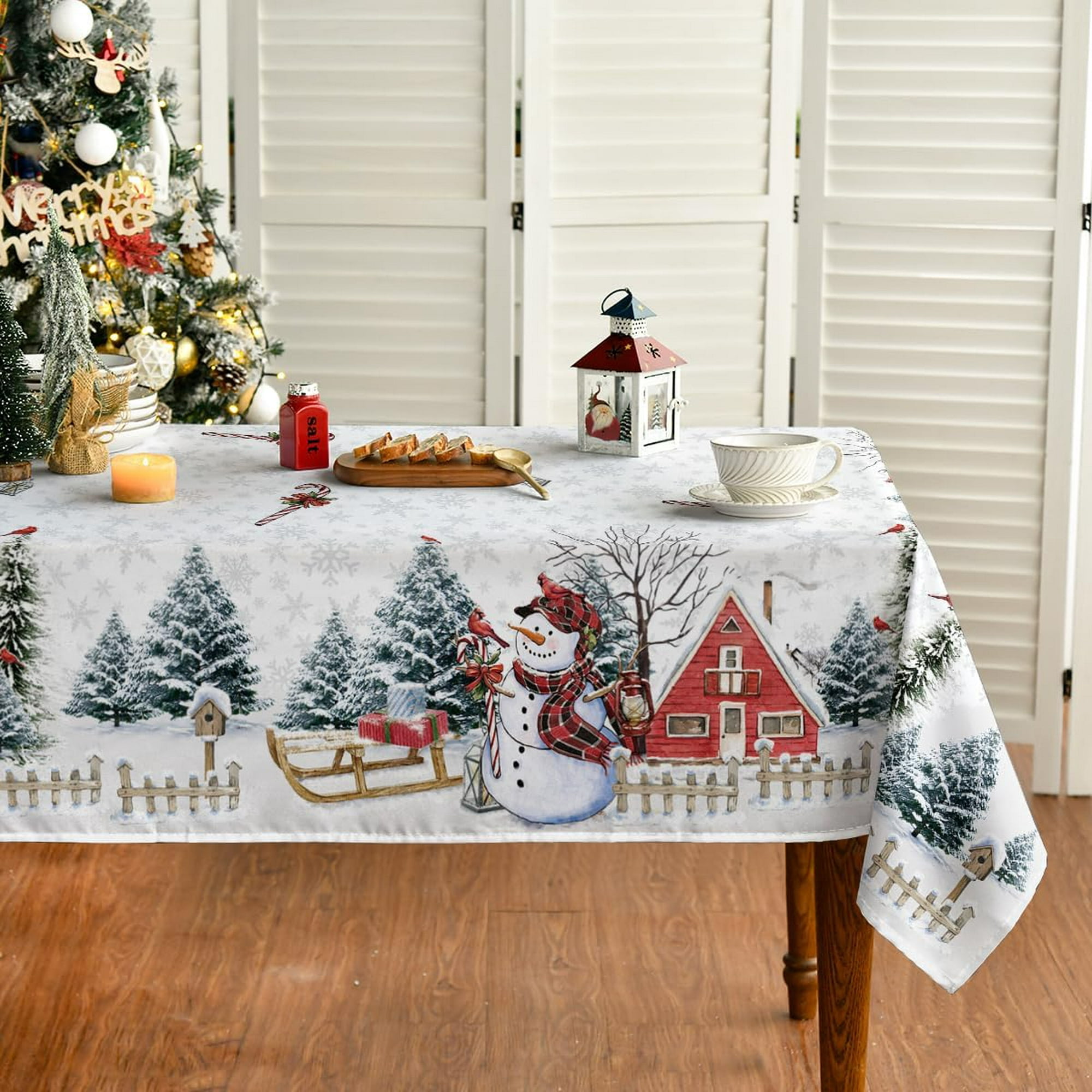 Loom and Mill Servilletas de tela de Navidad de lujo de 18 x 18 pulgadas,  paquete de 4 servilletas clásicas de damasco jacquard para comedor, cocina
