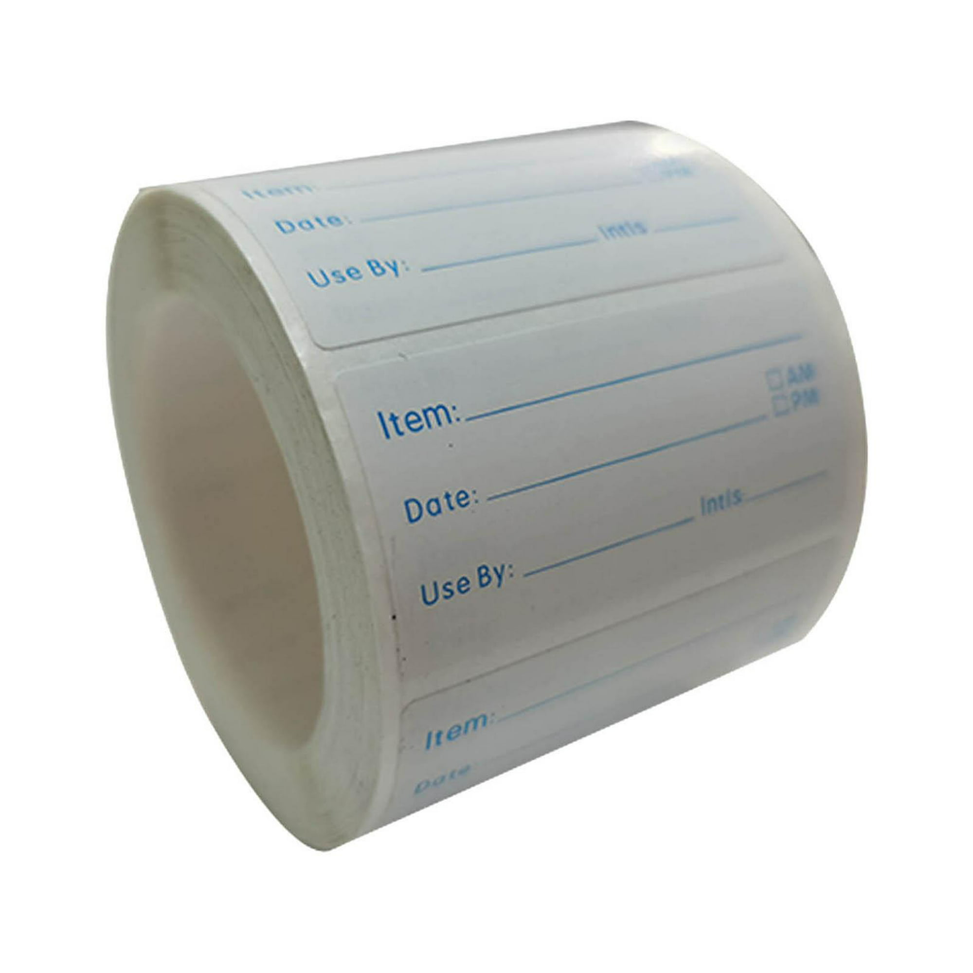 Etiquetas autoadhesivas extraíbles para congelador, etiquetas de  almacenamiento de alimentos, color blanco, bricolaje, papelería para el