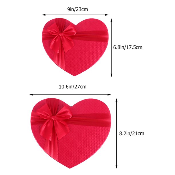 caja de cartón san valentín de 23cm