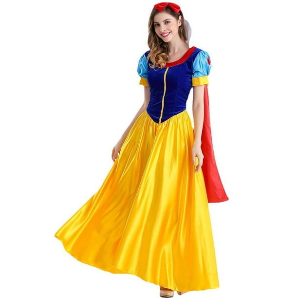 Disney vestido de Cosplay para mujer, Blancanieves, Princesa de