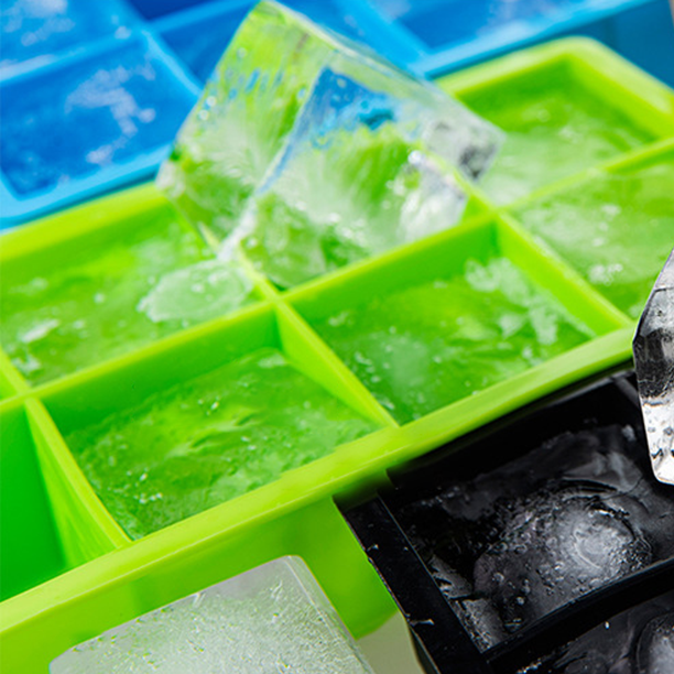 Bandeja de silicona para cubitos de hielo, para hacer 8 cubos de