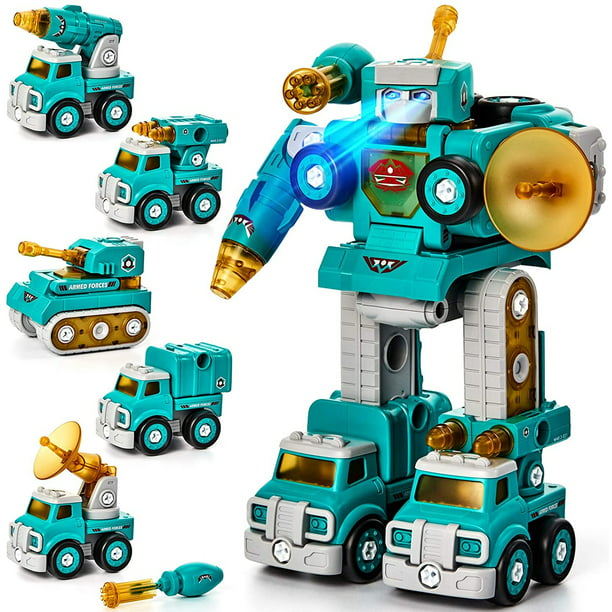 Juguetes para niños de más de 5 años, 5 en 1, juguetes de robot