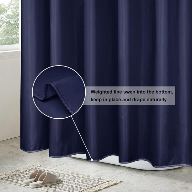Cortina de ducha azul del océano cortinas de baño Cortina de ducha  impermeable y antimoho - AliExpress