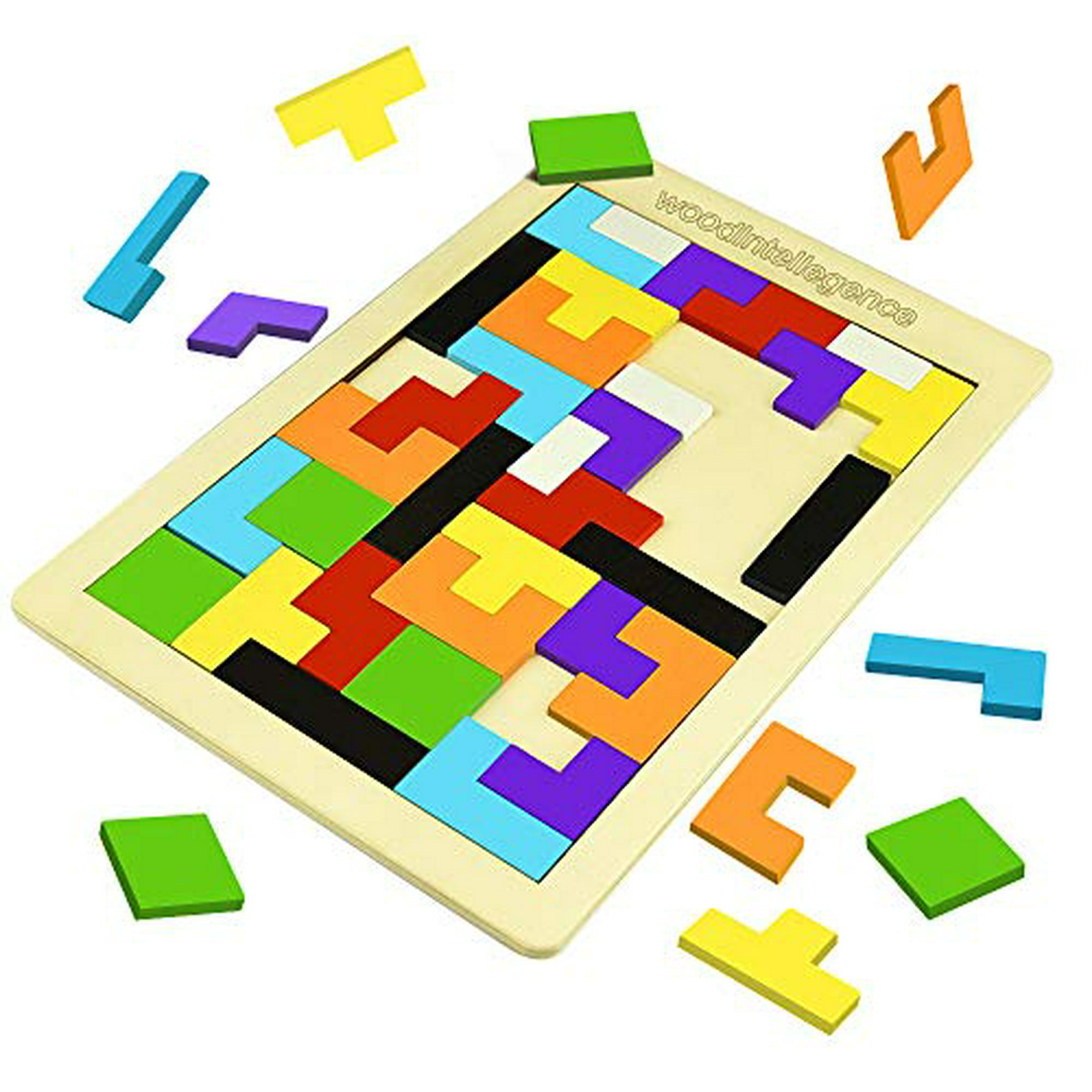 ATOPDREAM Juegos educativos Rompecabezas para niños de 3 a 8 años, TOP Toy  Tetris de madera Puzzle J ATOPDREAM 753594423051