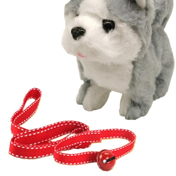 Perro electrónico, juguete de peluche para perro, caminar, ladrar, juguete  interactivo realista para perros de 7 pulgadas, regalos para niños