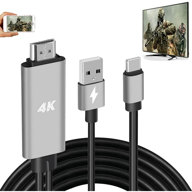 Adaptador HDMI Cable USB tipo C Cable de conversión digital de video MHL 4K  HD Adepaton HMKY474
