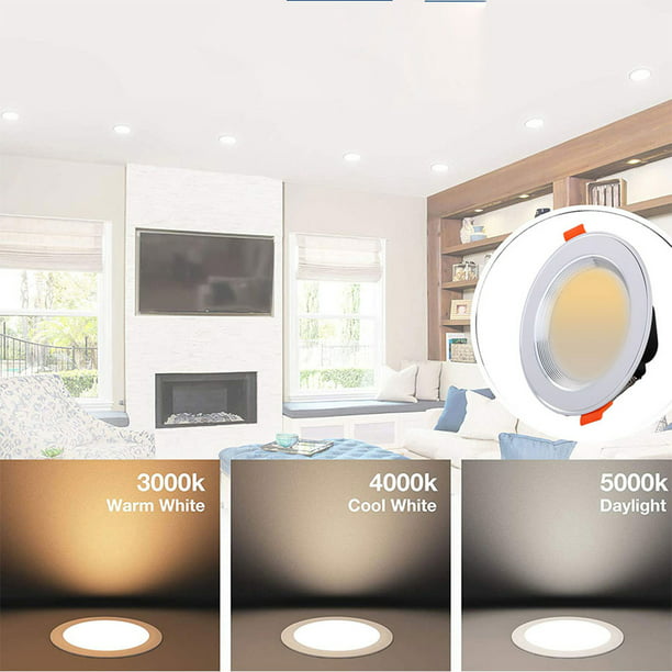  Foco empotrable LED de 5 W, 9 W, 12 W, 15 W, foco de luz de  techo para sala de estar, luz de techo para el hogar, luz de cúpula de