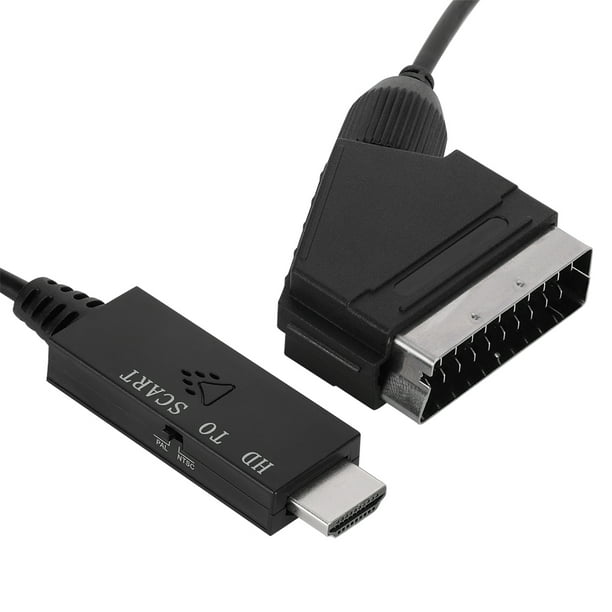 Convertidor de euroconector a HDMI con cable HDMI, salida de