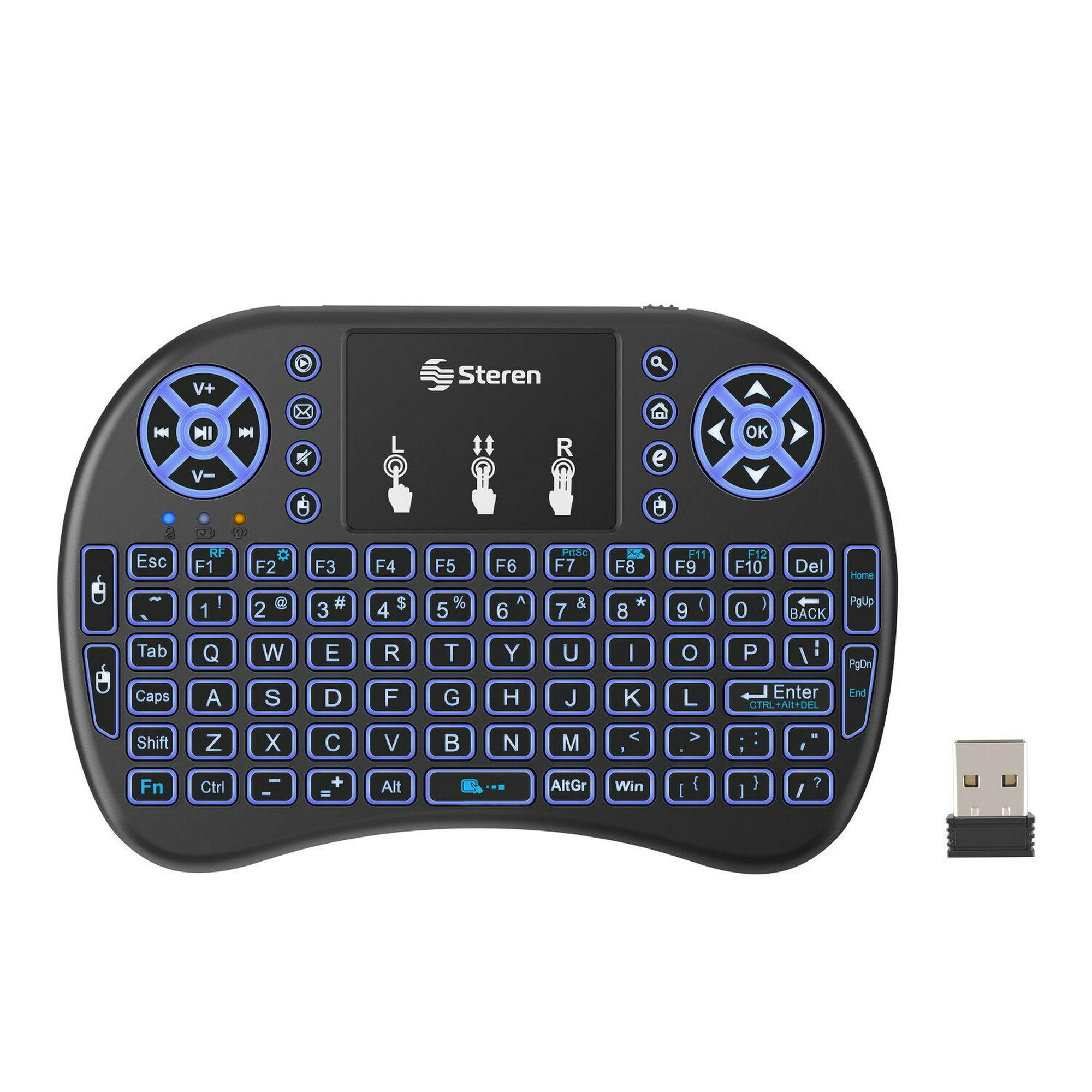 Teclado Bluetooth con Mouse (touchpad) - Verde Agua