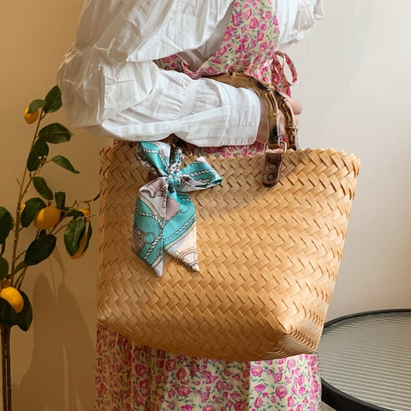 bolsa a cuestas bolsas de mano para mujer de punto a la moda con asa superior para mujer versátiles para vacaciones