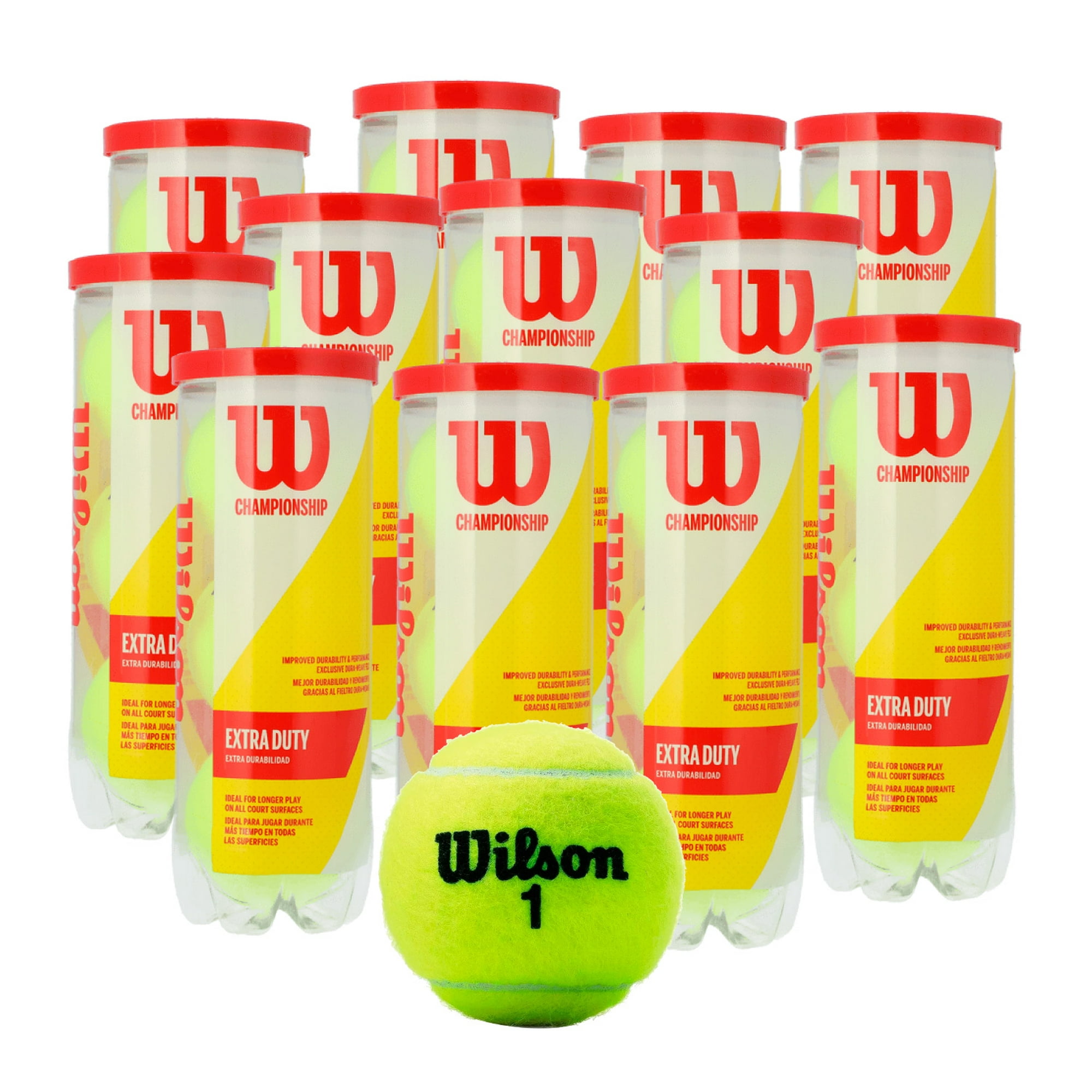  WILSON US Open - Pelotas de tenis - Extra Duty, estuche para 24  latas (72 pelotas) : Deportes y Actividades al Aire Libre
