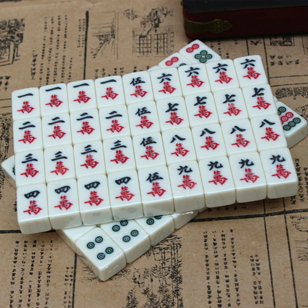 DFJU Jogos Mahjong Viagem Trompete Portátil Chinês Tradicional Mahjong  Dormitório Mini Mahjong Jogo 144 Peças de Mahjong Conjuntos de Mahjong Casa  de Festa Estilo Retro : : Juguetes y juegos