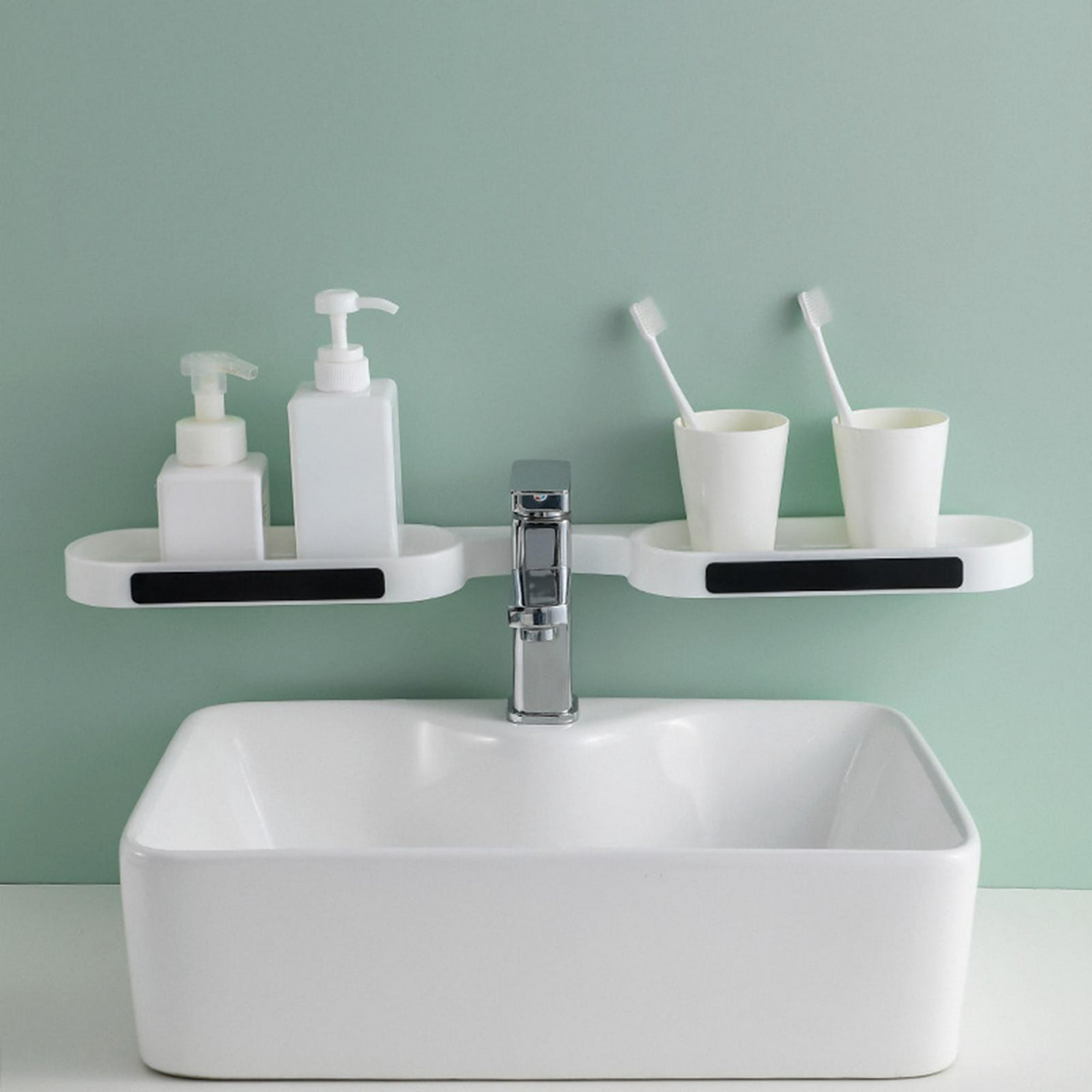 Toallero de 4 barras para baño, toallero con ganchos para montaje en pared,  rotación de 180°, colgador de toallas plegable de 90° para baño o