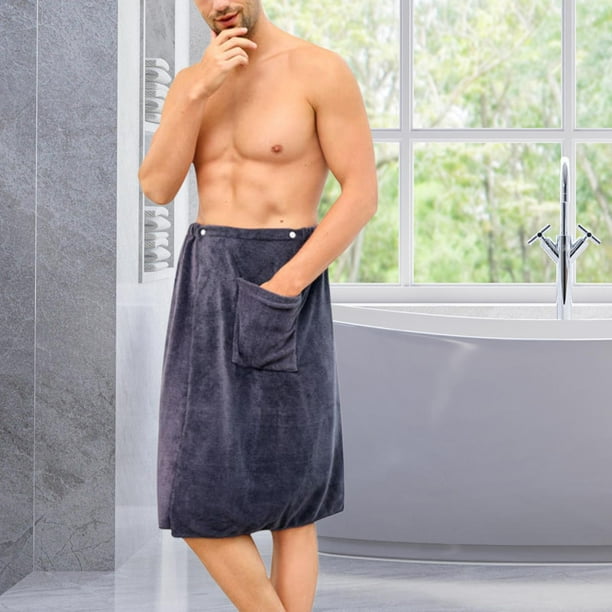 Comprar Toalla de baño para hombre, toalla envolvente de baño