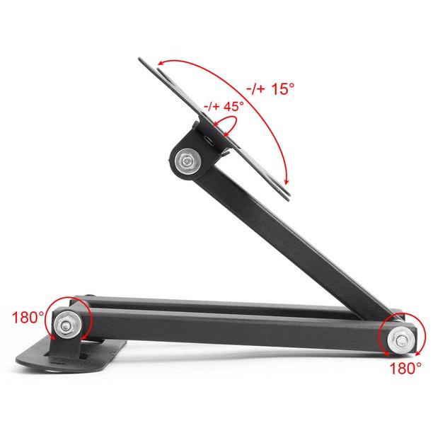 Soporte de montaje en pared de TV ajustable Soporte de soporte de marco de  TV Monitor LCD de 17 a 32 pulgadas