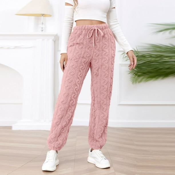Gibobby Pantalones de invierno para mujer termicos Pantalones casuales de  polainas de cintura alta nuevos, modernos y cómodos para mujer(Blanco,CH)