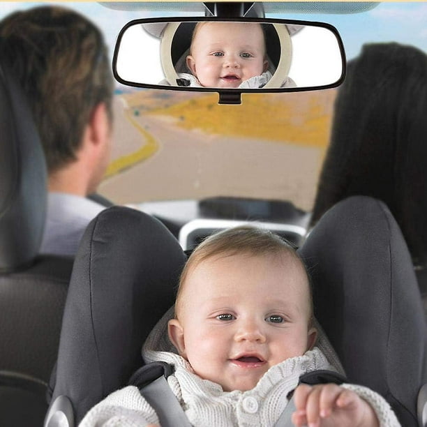 Espejo para Asiento de Coche para Bebé Mirando Hacia Atrás Con