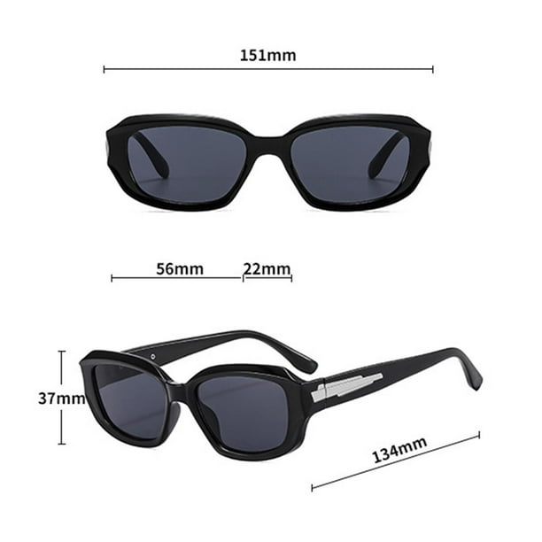 Gafas de sol de moda, marco ligero para mujeres y hombres, protección  solar, gafas de sol para cospl Yinane Gafas de sol de moda