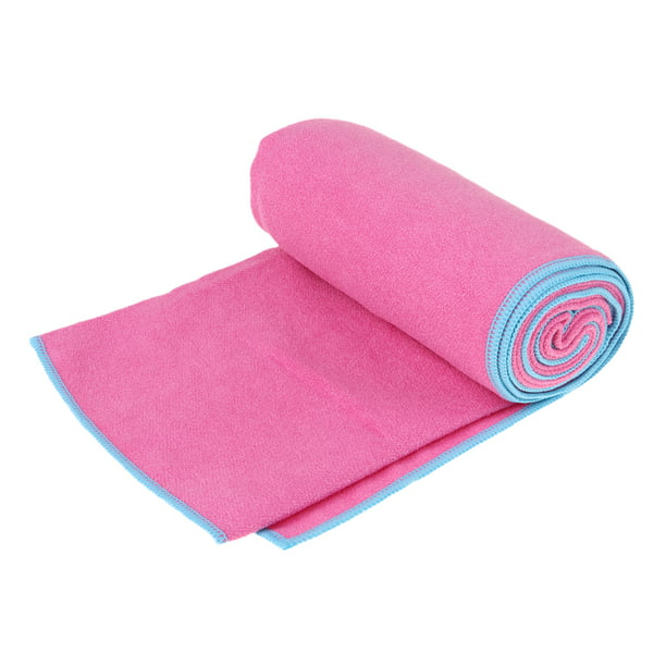 Toalla de microfibra para yoga, antideslizante, para el sudor de yoga,  cubierta fina para de yoga Rosa roja Sunnimix Toalla de microfibra Yoga Mat