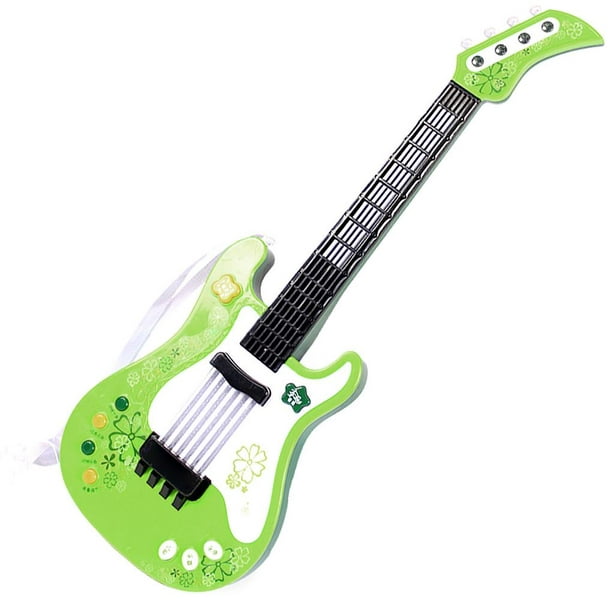  Juguetes de guitarra, juguete multifuncional para niños,  instrumento musical ligero para niños (verde) : Juguetes y Juegos