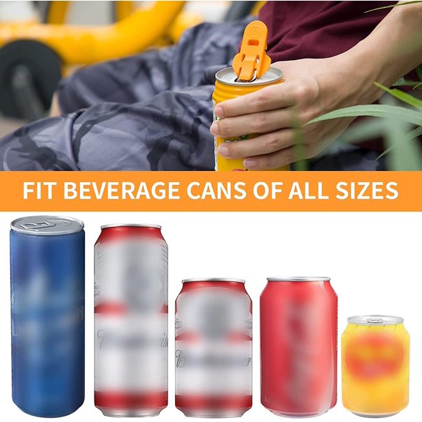  Abrelatas manual fácil, paquete de 6 abridores de latas de  cerveza de soda colorida y protector de latas de bebidas, escudos de  plástico de alta calidad para bebidas pop, coque, cerveza