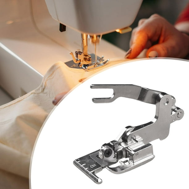 lateral para máquina de coser, prensatelas Overlock, herramienta de  fijación para coser con pie, res BLESIY Pie prensatelas de corte lateral