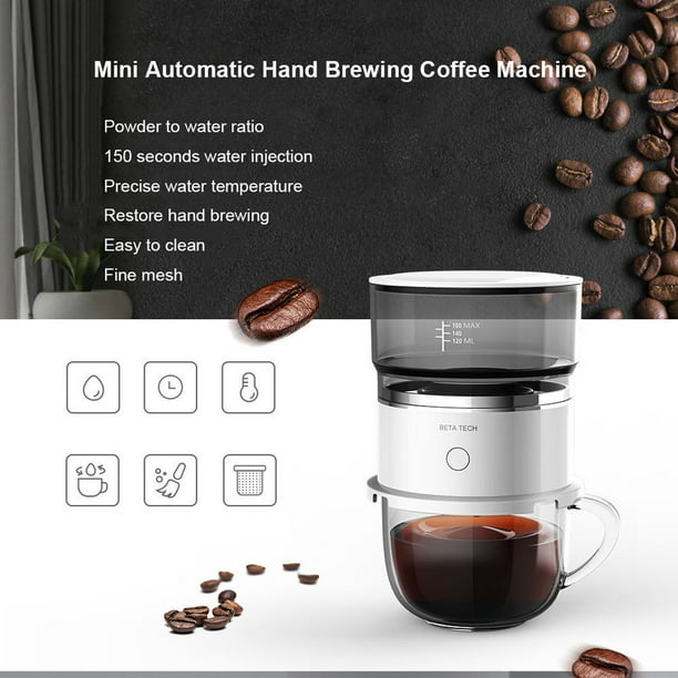 Mini cafetera de goteo portátil, máquina automática de café de elaboración  de mano para el hogar del coche del viaje : Hogar y Cocina 