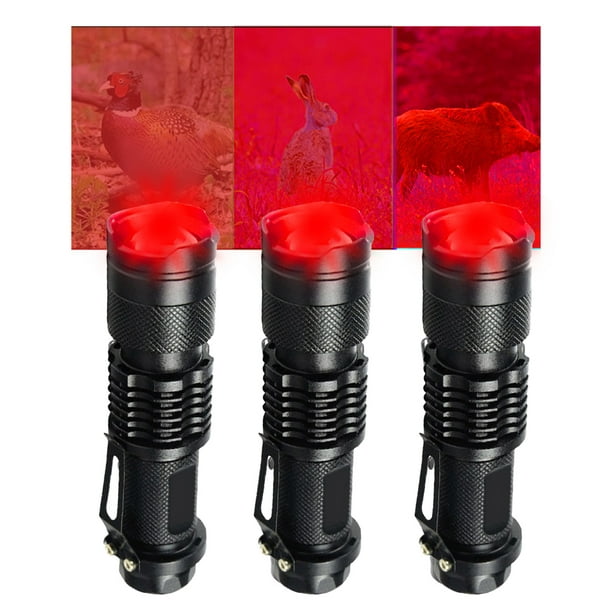 HQRP Luz Roja 51-LED Táctico Linterna Lámpara para Caza Visión Nocturna