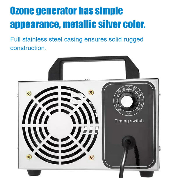 Generador de ozono con modos de aire y agua 28,000 mg/h, purificador de  aire ionizador de máquina de ozono O3, desodorante comercial e industrial  para
