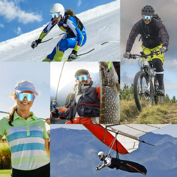 Marco De Gran Tamaño Gafas De Sol De Ciclismo Para Hombres Mujeres Deportes  De Montaña Bicicleta De Carretera UV400 Pesca