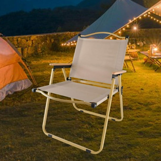 Silla plegable plegable, antideslizante, ligera, asiento de pesca, taburete  portátil para acampar Marrón Cola Sillas plegables