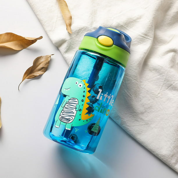 Taza con pajita para niños, botella de agua para niños con botella de agua  para niños con diseño revolucionario de botellas para niños pequeños con  pajita
