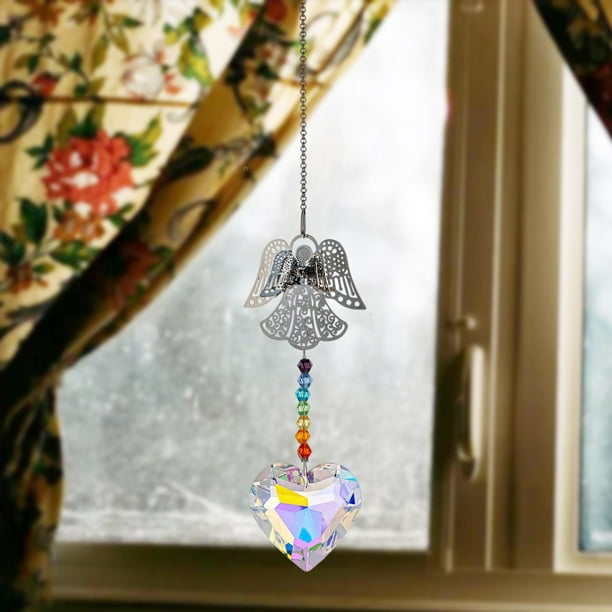 colgantes de cristal hacen carillones de viento decoración para Corazón Zulema Prisma de luz de cristal | Bodega Aurrera en línea