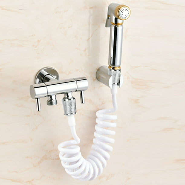 Garosa 2m Manguera de ducha flexible Abs Spring Reemplazo Manguera de ducha  para el baño Cabezal de ducha Inodoro Pulverizador de bidé de mano (gris)