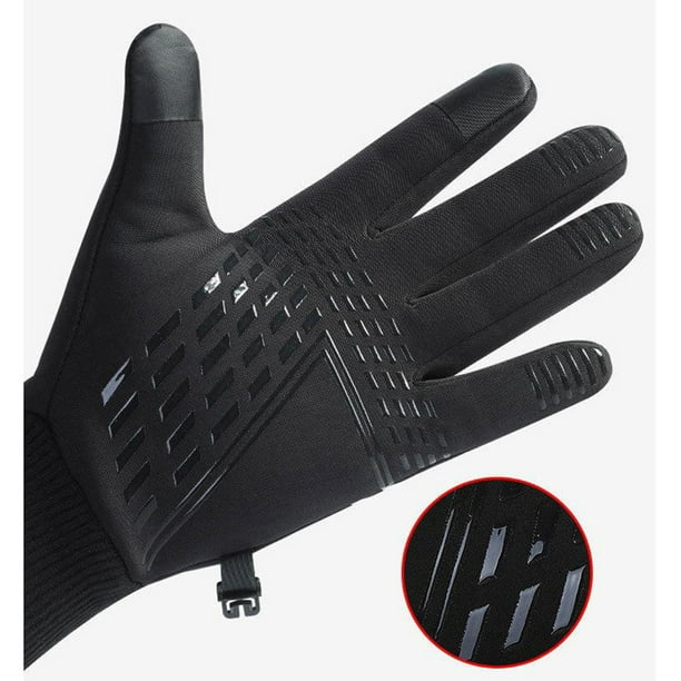 Guantes cálidos de invierno para hombre táctil Resistencia al agua  Antideslizante Guantes térmicos a prueba para conducir, Clima M Macarena  Guantes de montar