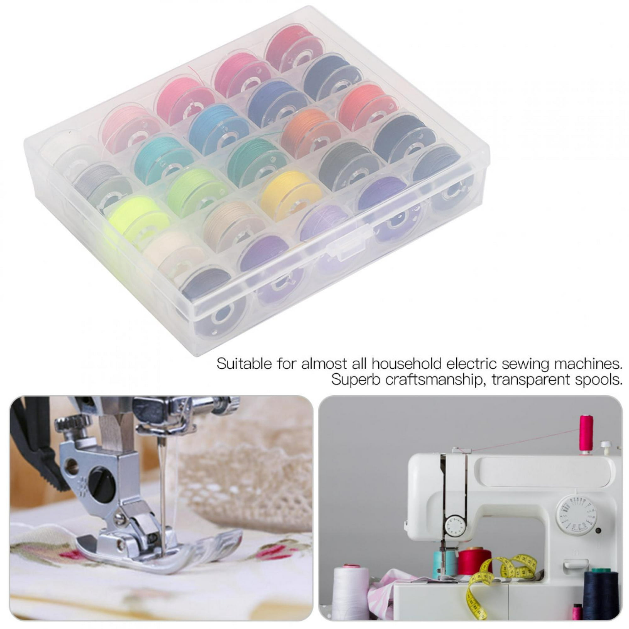  Kit de costura, suministros de bobinas de hilo para máquina de  coser, 32 piezas de bobinas de hilo de colores surtidos para principiantes  y el hogar : Arte y Manualidades