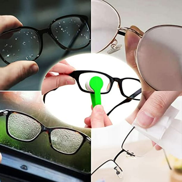 5 piezas de mini lentes de sol, lentes de sol, microfibra para gafas,  limpiador, cepillos de limpieza suave, herramienta de limpieza para gafas,  clip