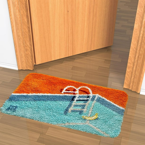  Juego de alfombras de cocina con textura de madera marrón para  piso, antideslizante, lavable, alfombra de baño, alfombra cómoda,  decoración : Hogar y Cocina